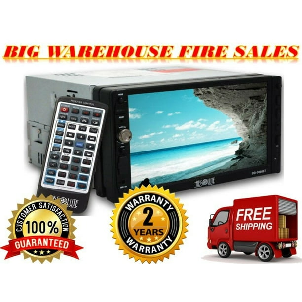 Absolute DD-3000AT 7-Inch Double Din DVD / CD / MP3 / USB & TOUCH 