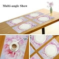 BESTKITTY Place Mats Set of 4, Painting Pink Peony Placemat NonSlip