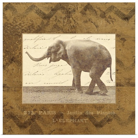 Great BIG Canvas | Rolled Poster Print entitled Elephant