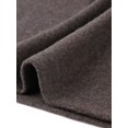 thumbnail image 5 of INSPIRE CHIC Ribbed Knitted Midi Dress for Womens Mock Neck Casual Long Sleeve Sweater Dresses S Brown, 5 of 6