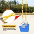 thumbnail image 4 of Silling Set AGPTEK, asiento con cadenas antioxidantes de 168 cm y 113 kg, color azul, 4 of 9