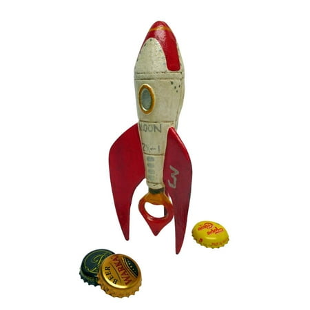 Design Toscano Retro Rocket Ship Cast Iron Bottle (Best Bottle Rocket Design For Height)