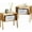 Natural, variant on Bamboo Stackable End Tables, Wood Living Room Nightstand, Bedside Tables for Bedroom Storage