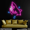thumbnail image 2 of Craftnamesign Shark Neon Sign, Sea Animal Wall Art, Living Room Wall Decor, 2 of 4