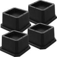 thumbnail image 4 of Raindrops  4 Pcs Lifts Furniture Square Stackable Height Bed Foot Pads Sturdy Risers, 4 of 8
