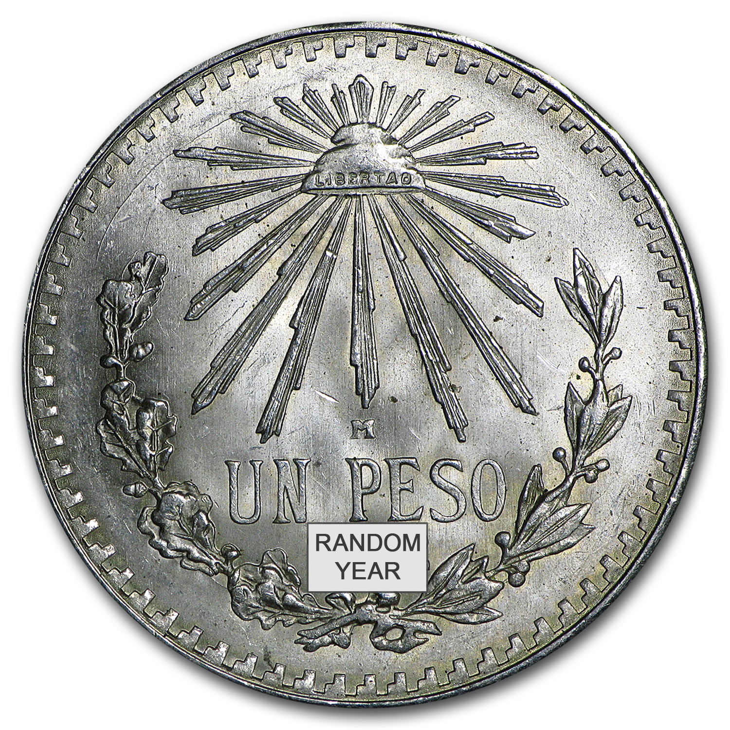 1920-45 Silver Mexican 1 Peso Cap & Rays Avg Circ (ASW ...