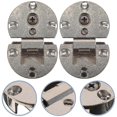 thumbnail image 3 of 2 Pcs Zinc Alloy Round Tray Table Hinge Folding Flips Tops Spring Hinges, 3 of 3