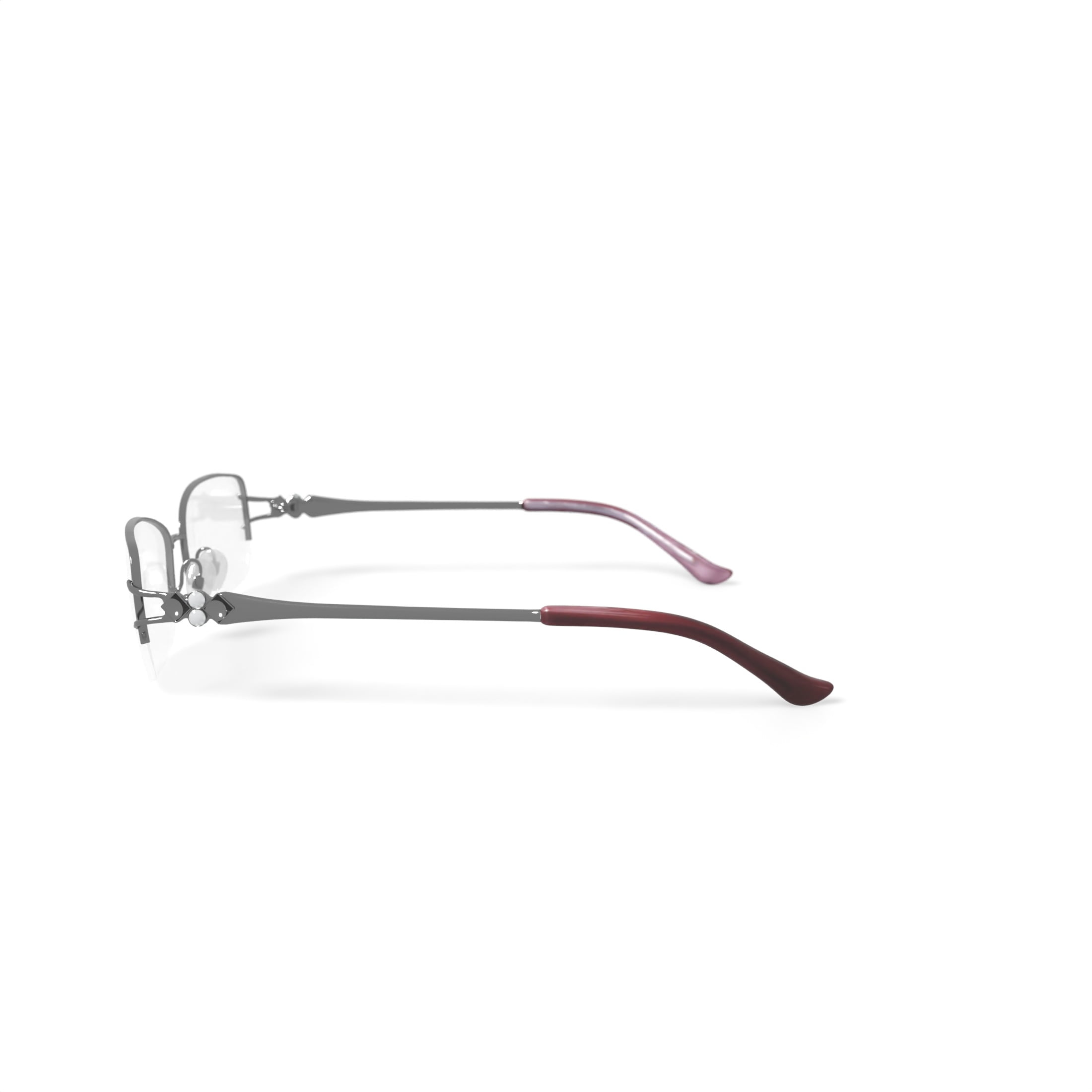 Madison Avenue Women's MAL111 Prescription Eyeglasses with Case, Shiny Blush