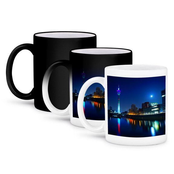 3dRose, Düsseldorf, Germany, 11oz Magic Transforming Mug