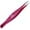 Pink, variant on Majestic Bombay Fine Point Tweezers for Ingrown Hair Removal Needle Nose Tweezers with Black Band