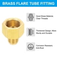 thumbnail image 4 of Uxcell 5/8" Flare Female x 3/8" Flare Male Brass Flare Pipe Fitting with Flare Nut, 4 of 7