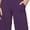 Purple, variant on Htigea Clearance Womens Wide Leg Yoga Pants Casual Work Dress Pants Lounge Sweatpants High Waist Comfy Loose Trousers with Pockets Army Green,M