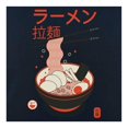 thumbnail image 3 of Playera George Talla CH Manga Corta Estampado Japanese Noodles Azul Marino, 3 of 3