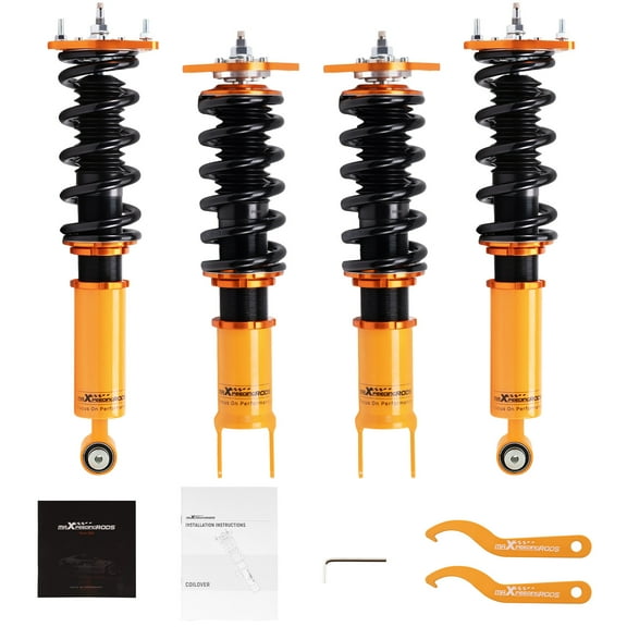 Maxpeedingrods Coilover for Infiniti G37 Sedan Coupe 2008-2015, for Nissan 370Z 2009-2023, 24 Levels Damping Adjustable Coilovers Suspension Kits