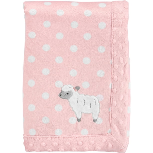 Child Of Mine By Carter S Plush Valboa Blanket Baby Girls Walmart Com Walmart Com