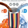 thumbnail image 3 of Modern 30oz Handheld Travel Tumbler with Handle – Double Wall Stainless Steel Insulated Cup, Flip Straw Lid, Leak-Proof & BPA-Free for Hot and Cold Drinks – Durable Coffee & Juice Mug White, 3 of 7