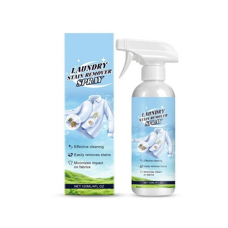 Kieccall Fabric Stain Remover Spray 4 fl oz Laundry Spot Cleaner Clothing Deodorizer Home Quick Clean Solution