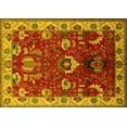 thumbnail image 1 of Ahgly Company Indoor Rectangle Oriental Yellow Industrial Area Rugs, 2' x 4', 1 of 4