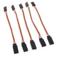 thumbnail image 1 of KLKCMS 5 pieces 100mm JR45 socket servo extension cable adapter DIY for JR Length 14cm, 1 of 8