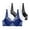 Blue, variant on 3 PC Underwire Bras for Women Push Up Plus Size High Support Lace Bra Breathable Soft Comfortable Full Coverage Sexy Bras Black 90C