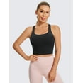 thumbnail image 2 of CRZ YOGA Butterluxe Racerback Sports Bras for Women Padded Y-Back Longline Workout Yoga Tops, 2 of 6