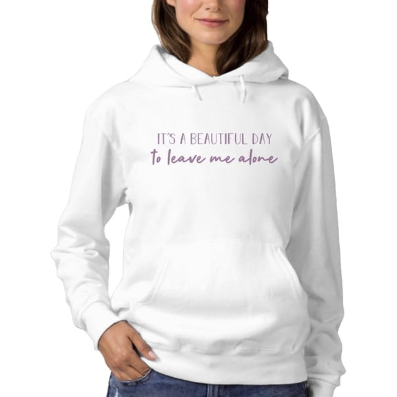 It's A Beautiful Day Slogan Hoodie Women -GoatDeals Designs, Female XX-Large