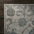 thumbnail image 3 of Lavish Home Vintage Elegant Floral Rug - Ivory Blue - 8 x 10, 3 of 3