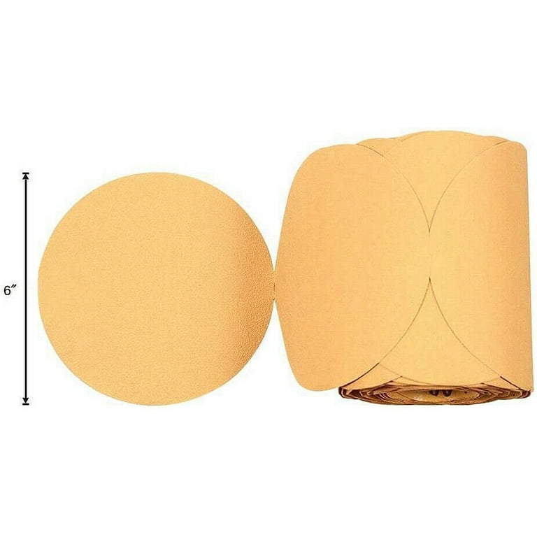 6" Sanding Disc Sandpaper 100 Roll PSA Sticky Back Grit 80-220 DA - Foto 4