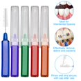 thumbnail image 4 of Cepillo interdental: cepillo avanzado de lujo para aparatos ortopédicos, limpieza de dientes bucales, palillos dentales desechables para hilo dental suave, elimina la placa, cabeza cónica, alcanza tan, 4 of 6
