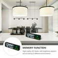 thumbnail image 3 of BEADCEST 1Set Square Alarm Clock with Digital Display for Office Black ABS, 3 of 5