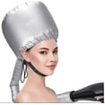 thumbnail image 1 of Gorro para secar el cabello, gorro de secado suave, vaporizador ajustable a mano, se utiliza para secar, se adapta a todos los tamaños de cabeza y cabello (plateado), 1 of 5