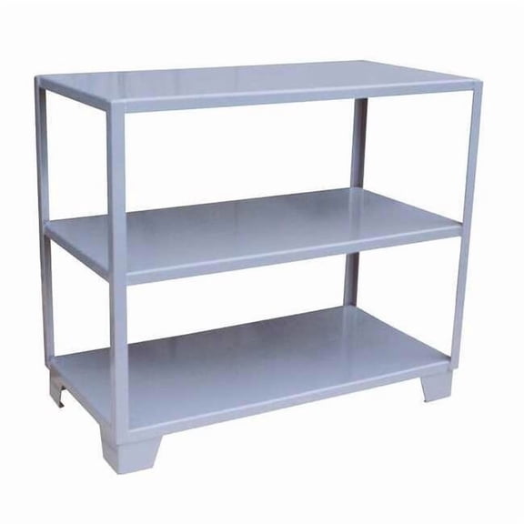 Jamco Metal Shelving Unit, 18"D x 48"W x 45"H, 3 Shelves, Steel WL148GP