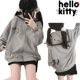 thumbnail image 2 of Sudadera con capucha de Hello Kitty para mujer, ropa con cremallera, de manga larga, informal, Y2k, holgada, regalos, 2 of 3