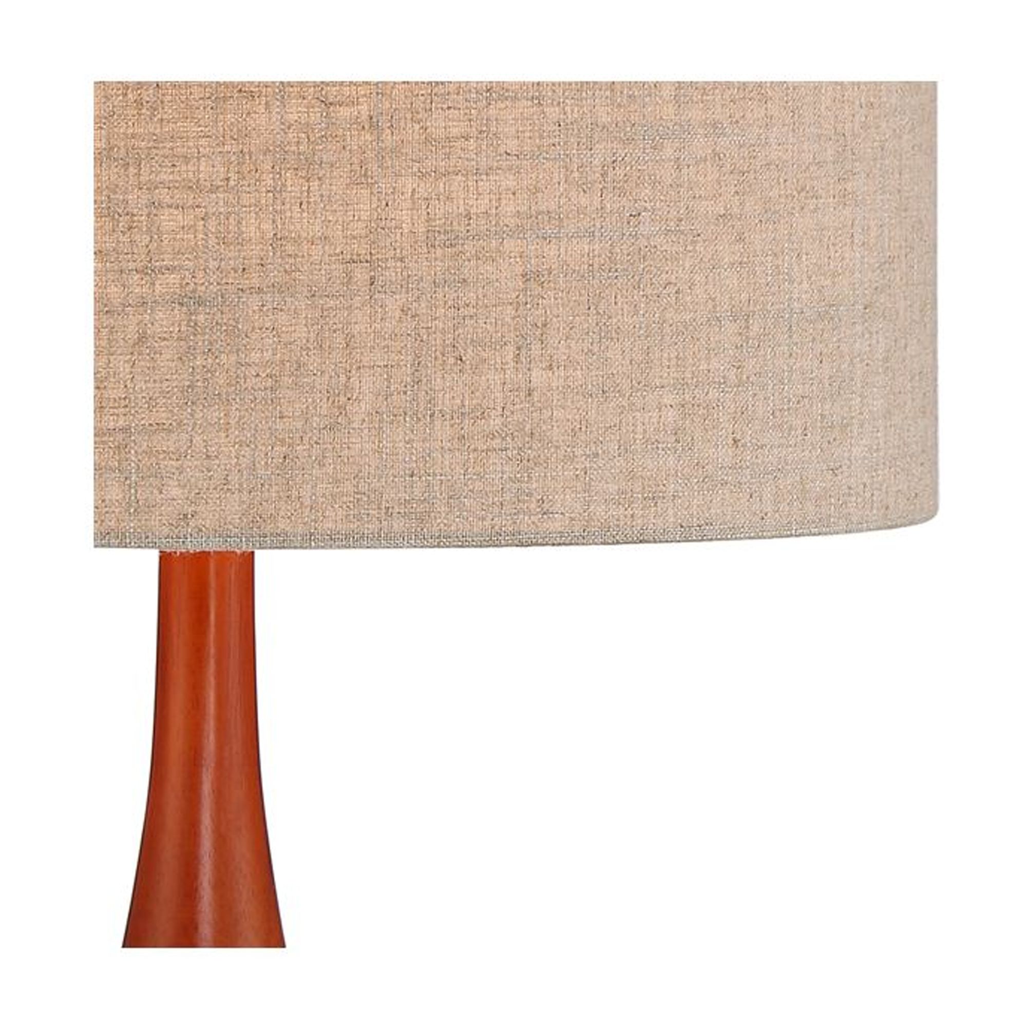 360 Lighting Rocco Modern Mid Century Table Lamp 30" Tall Blue Teal Glaze Ceramic with Table Top Dimmer Linen Fabric Drum for Bedroom Living Room Kids