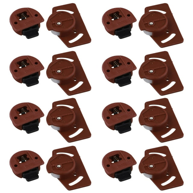 SPRING 4/8 Paires de Rouleaux pour Porte Coulissante de Garde-Robe, Kit de Panneau d'Engrenage pour Porte Coulissante Intérieure, Ensemble de Rouleaux pour Porte Coulissante de Meuble, Roue ABS, 8 Paires