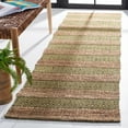 thumbnail image 3 of SAFAVIEH Natural Fiber Wenonah Striped Area Rug, Green/Natural, 5' x 8', 3 of 7