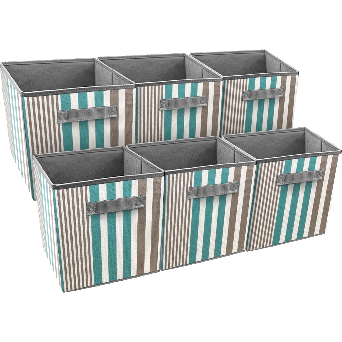 Foldable Collapsible Storage Cube Basket Bin Box Organizer Fabric Fold Flat 