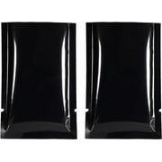 QQ Studio 100PCS Glossy Mirror Black Metallic Foil Mylar Open Top Bags 7x10cm (2.7x3.9")