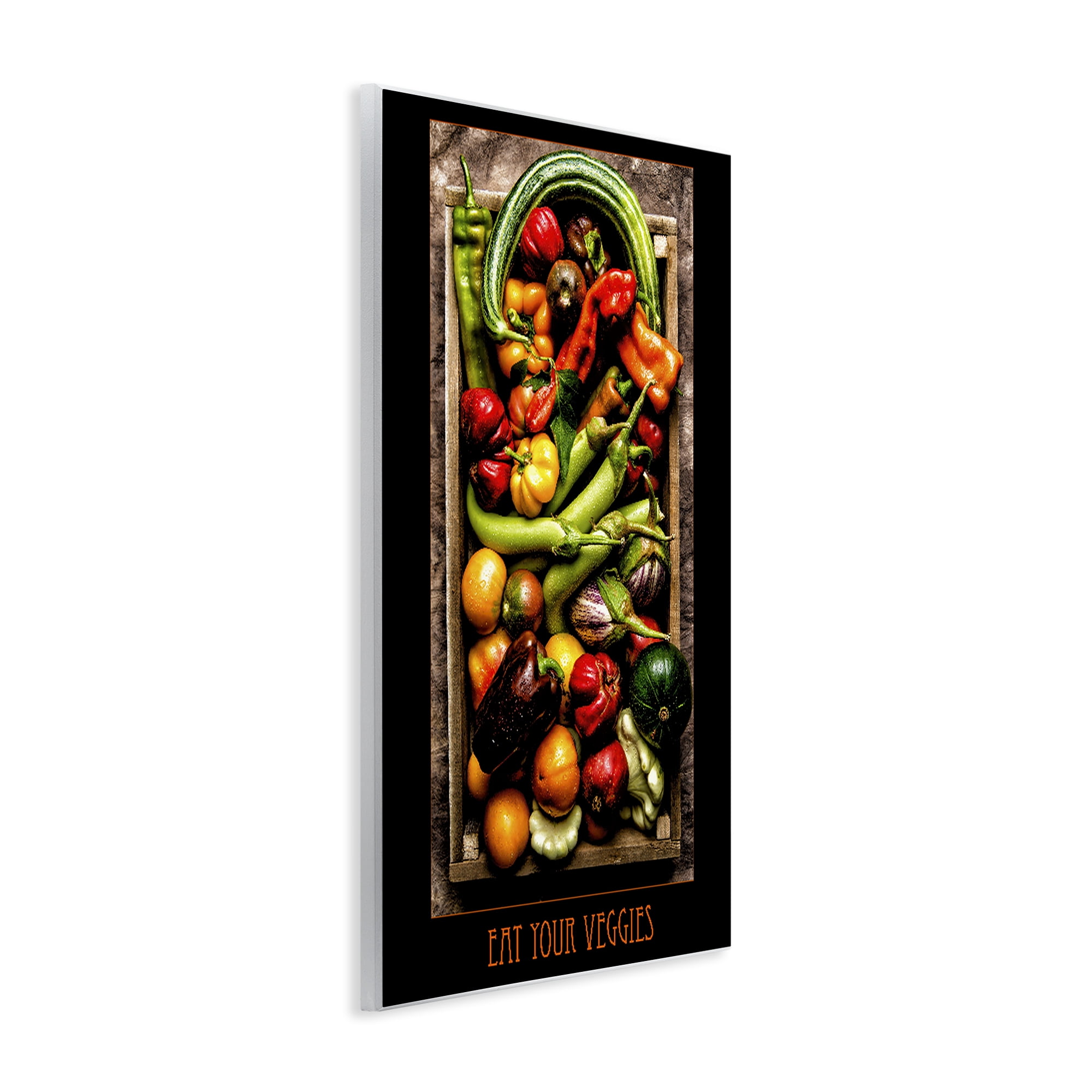 Stupell Industries Eat Your Veggies Vibrant Harvest Wall Plaque Art, design by Carl Kravats