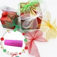 thumbnail image 2 of Poly Mesh Ribbon With Metallic Foil Each Roll For Wreaths Swags Bows Wrapping And Decorating, 2 of 2