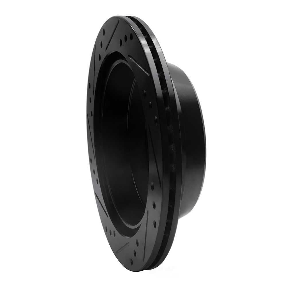Dynamic Friction Company 633-48035R DFC Brake Rotor - Drilled And Slotted - Black