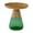 MAT GLD/GRN BAS, variant on Aria Home Aeryn Accent Table 19" Tray Top Glass Base End Table Modern Décor, Gold/Green
