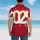thumbnail image 4 of Fotbe Happy New 2025 Year Camisa Hawaiana para Hombre Unisex – Camisa Casual de Verano con Botones de Manga Corta de Algodón y Lino,Medium, 4 of 7