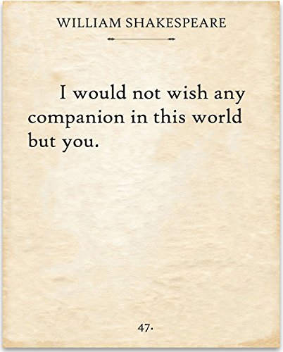 And Though She Be Little 11x14 Unframed Typography Book William Shakespeare