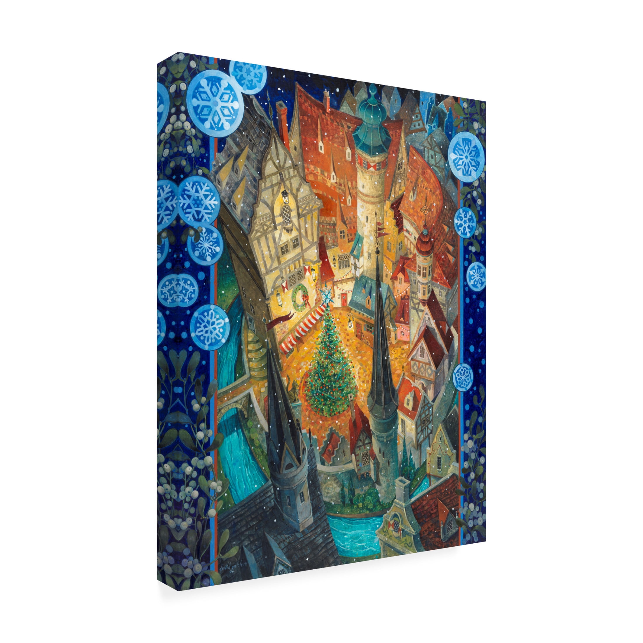 Canvas Wall Art - David Galchutt 'A Silent Night' Wall Art for Living Room, Bedroom, or Office Décor by Trademark Fine Art - 35 x 47 Inches