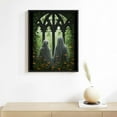 thumbnail image 2 of ONETECH Vintage Ghost Wall Art-Funny Ghost Posters-Dark Academia Canvas Art-Halloween Poster Ghost Painting Cute Ghost Pictures For Walls Gothic Artwork Spooky Pictures 12x16 Inch Framed 12\x16\, 2 of 4