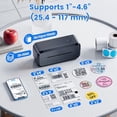 thumbnail image 5 of Impresora térmica de etiquetas de envío con Bluetooth, impresora inalámbrica de 4 x 6 para envíos de paquetes y pequeñas empresas, compatible con Android, iOS, Windows y Mac, ampliamente utilizada en, 5 of 5