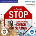 thumbnail image 5 of Stop Temperature Check Station Sign, Social Distancing Sign,, 5 of 8