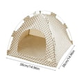 thumbnail image 3 of Cama para mascotas semicerrada, plegable, para exteriores, tienda de campaña para mascotas, a prueba de mosquitos y transpirable, tienda de campaña de verano para mascotas, adecuada para uso en interi, 3 of 6
