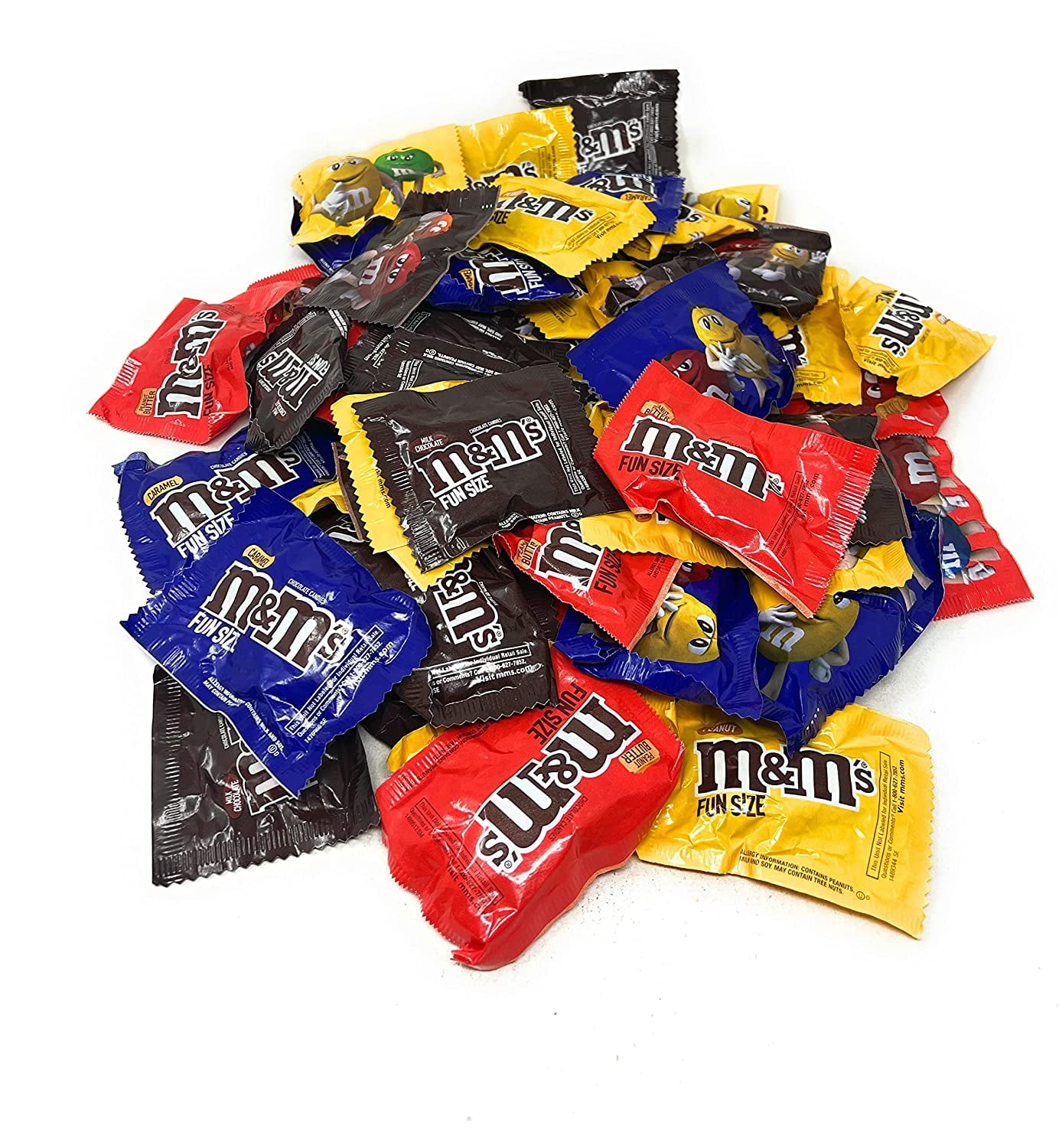  M&M's Chocolate Candy Fun Size Assorted - M&Ms Milk Chocolate,  Peanut And Peanut Butter Assorted - M&Ms Chocolate Candy Variety Pack – 2  Pounds : Grocery & Gourmet Food